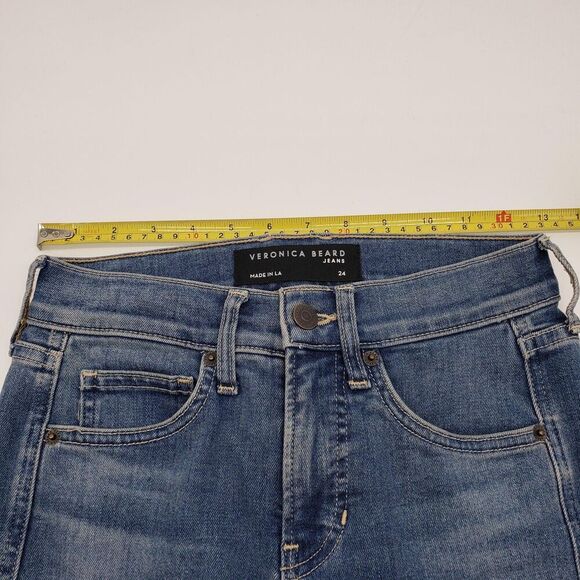 Veronica Beard Flare Jeans Womens 24 Blue Sheridan Exaggerated Flare High Rise - Picture 8 of 12